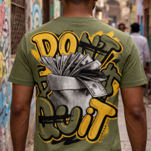 "Don't Quit" Urban Oversized Tee