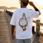 "Duck You" Graphic Tee: Premium Oversized Edition