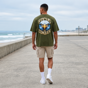 Focus & Conquer Oversized French Terry Tee